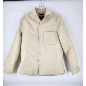 R3bêl Women's Cream Button Up Shirt Jacket Size M Premium Label